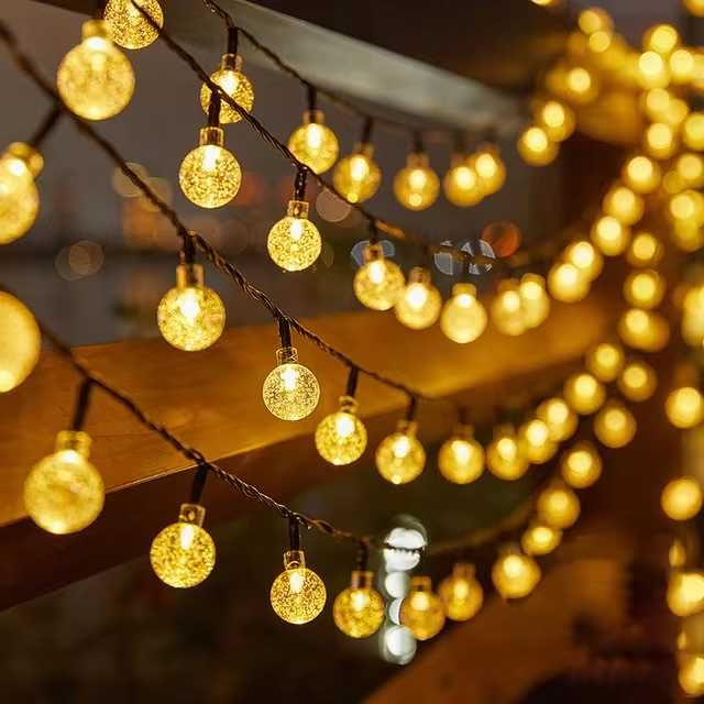 Girlanda słoneczna led 5m lampki wodoodporne 20 lampek ledowych