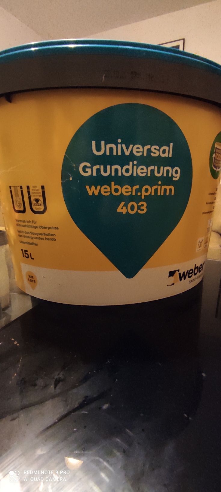 Grunt pod tynk mineralny strukturę Weber