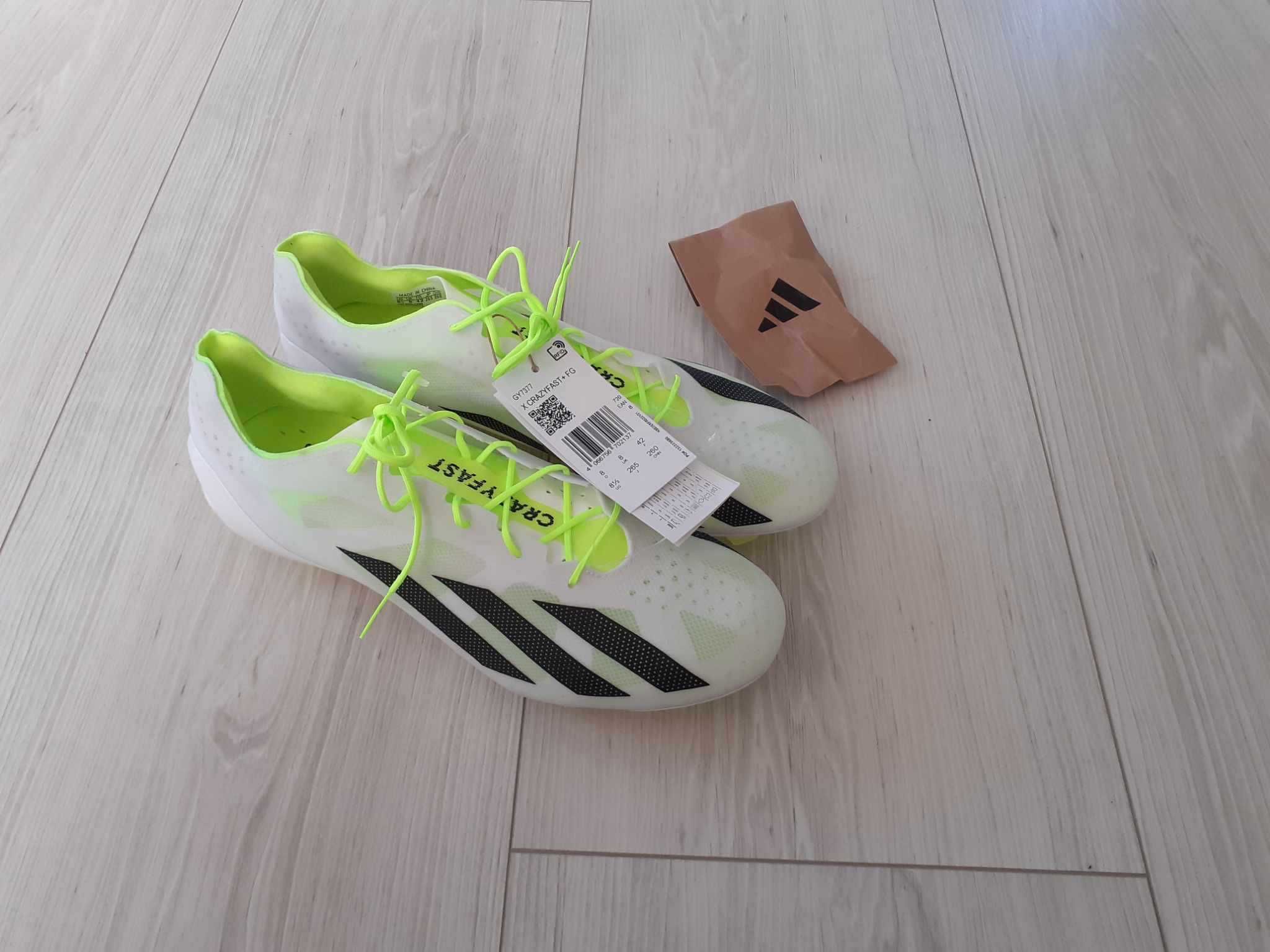 Profesjonalne korki piłkarskie Adidas X Crazyfast+ FG GY7377 roz. 42