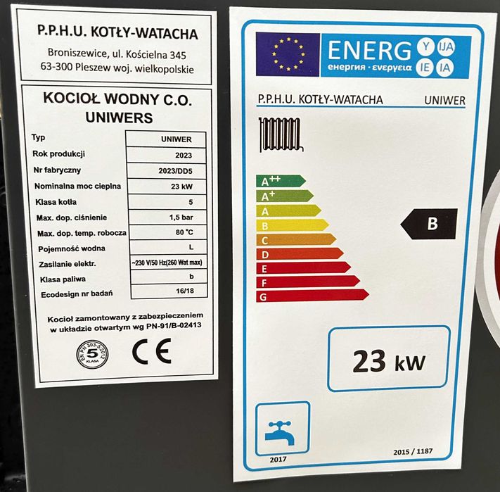 GRATIS!PIEC 23KW na DREWNO WEGIEL do 180m2 piec kotły piece