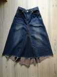 Spódnica jeans kloszowana rozmiar M
