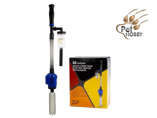 Odmulacz elektryczny do dna akwarium, HXS-03 20W z pompą 1000l/h