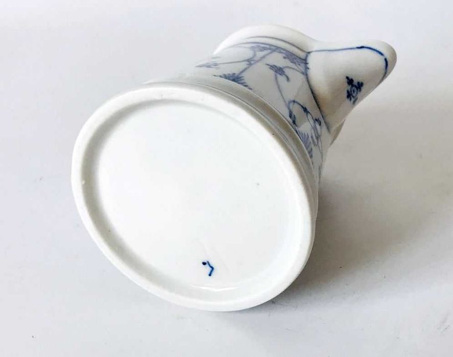 Mlecznik dzbanuszek Wzór Słomkowy Porcelana Kobalt elegancki