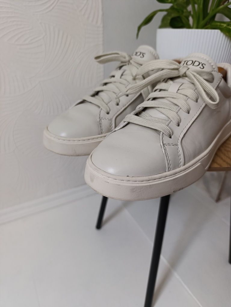 Мужские кожаные кроссовки tod’s mens leather trainers sneakers