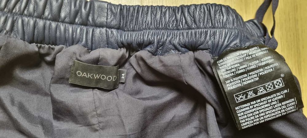 Spodnie skórzane skóra naturalna Oakwood