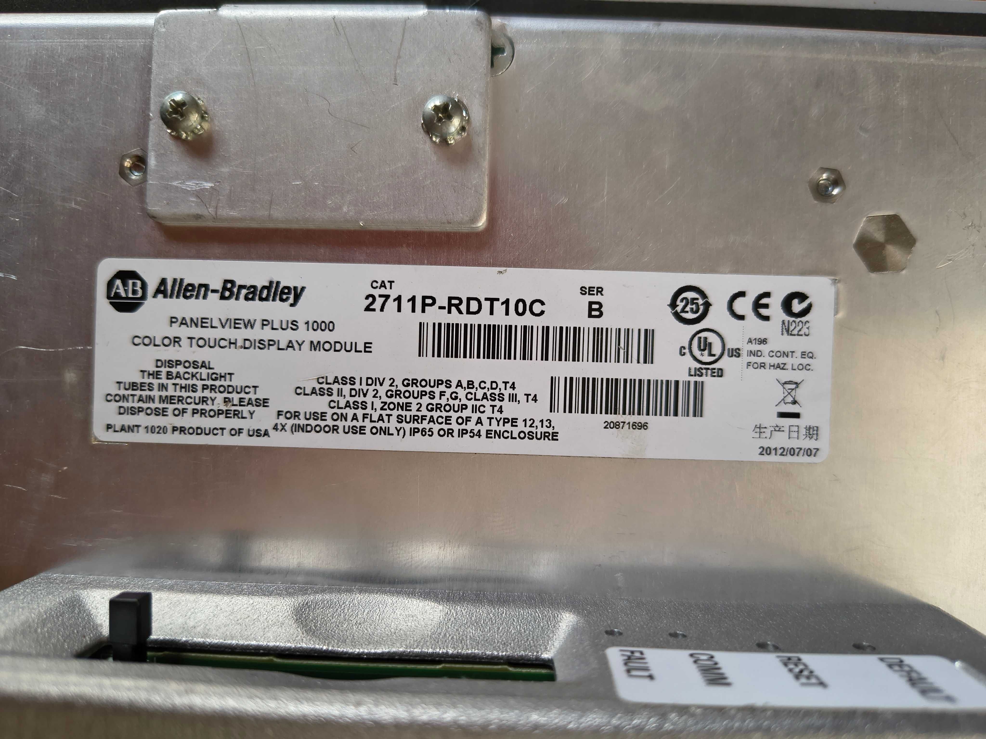 Panel operatorski Allen-Bradley View Plus 2711P-RTD10C