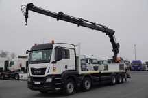 MAN MAN TGS 35.480 / 8x4 / HDS HIAB 288 EP-5 wysów : 12.7 M / SKRZYNIOWY - 7,4 M / UDŹWIG : 9400 KG / EURO 6 / STEROWANIE RADIOWE
