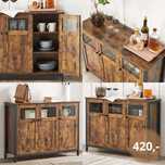 Komoda, kredens, witryna loft metalowe nogi MEBLE OUTLET