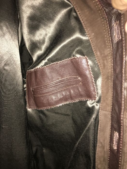 Casaco de pele acastanhado (Portes pagos)