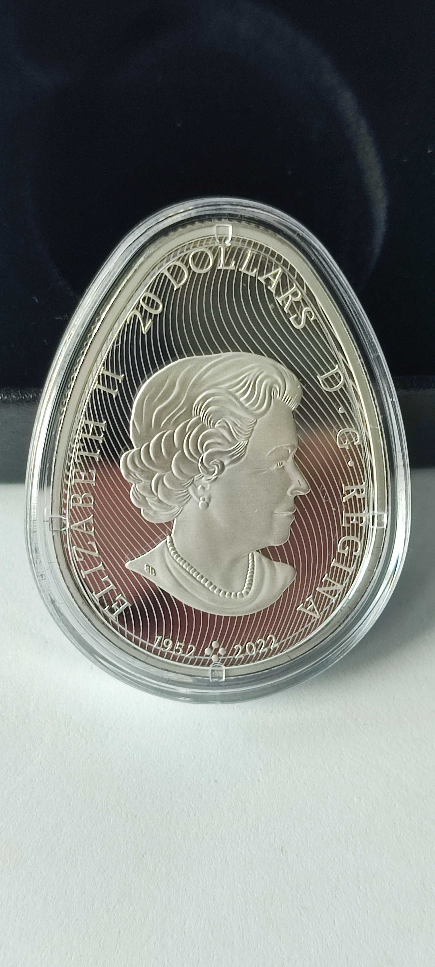 Срібло 20 доларів Монета Писанка Pysanka Канада 2024 Серебро