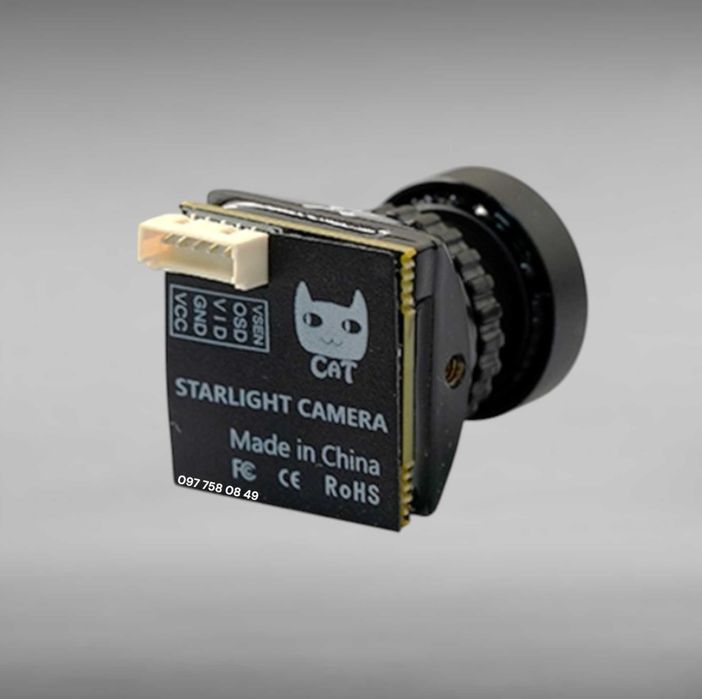 FPV камера Foxeer Cat 4 Micro 2.1mm 1200TVL 19x19 StarLight cat 3