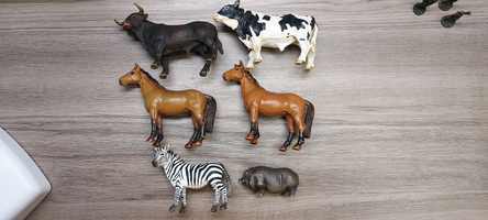 фигурки schleich бык конь зебра лошадь кабан