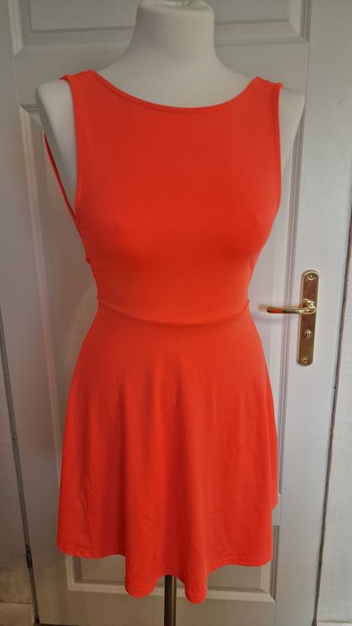 Pomarańczowa sukienka H&M XS