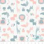 Oportunidade: Tecido 100% algodão a 6€/m - Jungle Friends in Pink