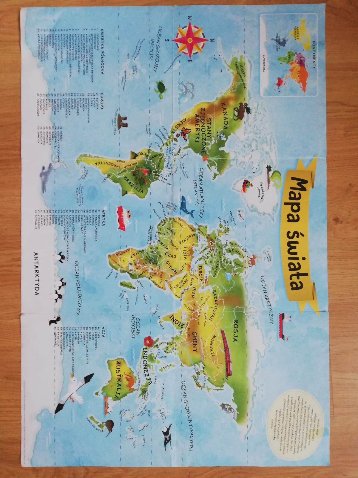 Mój pierwszy Atlas z mapą świata