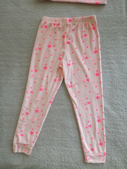 Pluszowa dwuczęściowa piżama w gwiazdki Jeff & Co. 116 - 122 jak nowa