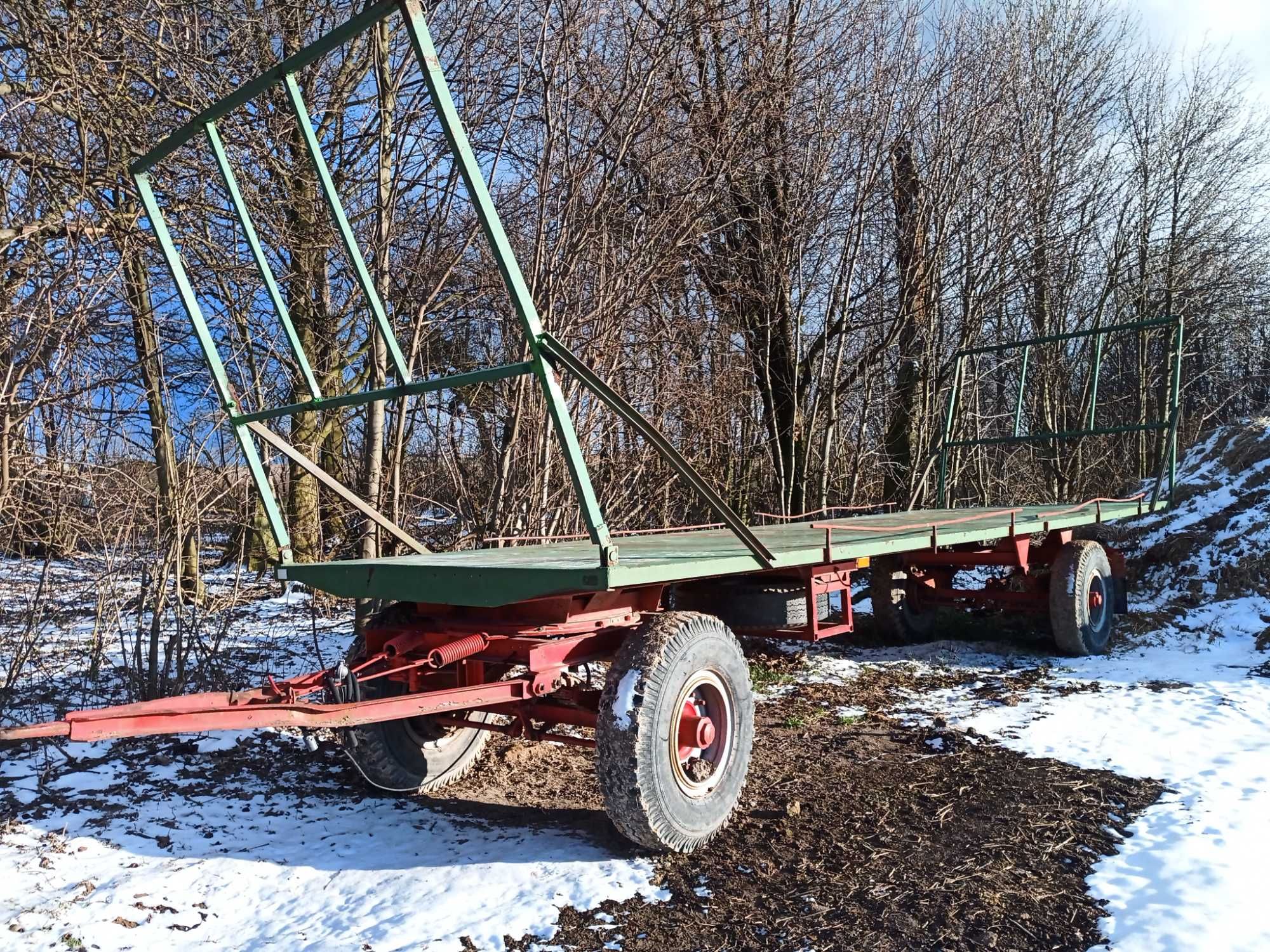 Przyczepa  IFA HL 8011, 6011, sztywna, do słomy (Zasław, Wielton)