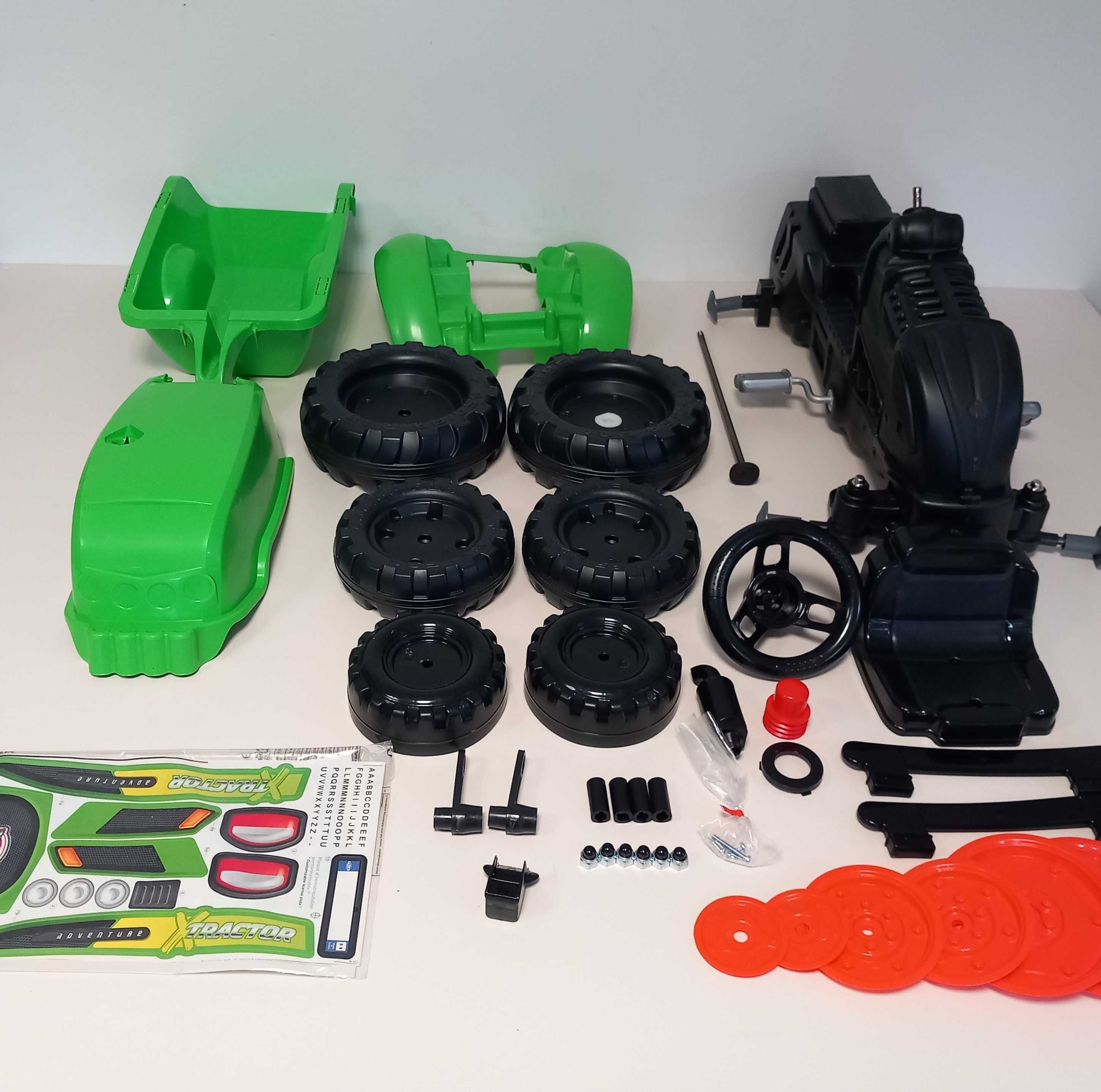 FALK Traktorek X Tractor Zielony z Przyczepką na pedały traktor T8 A