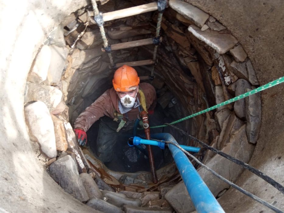 czyszczenie studni kręgowych, kamiennych, odkażanie, renowacja