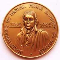 Medalha de Bronze de Poeta Bocage por CABRAL ANTUNES e TOPÁZIO 1965