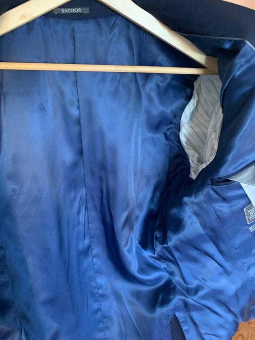 Blazer Sacoor Brothers Azul Escuro Tam 50 - NOVO