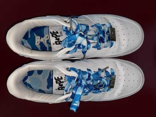 Bape Sta Low White ABC Camo Blue (2021)