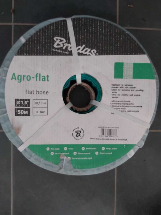 Wąż płaski AGROFLAT BRADAS 50m 1,5''