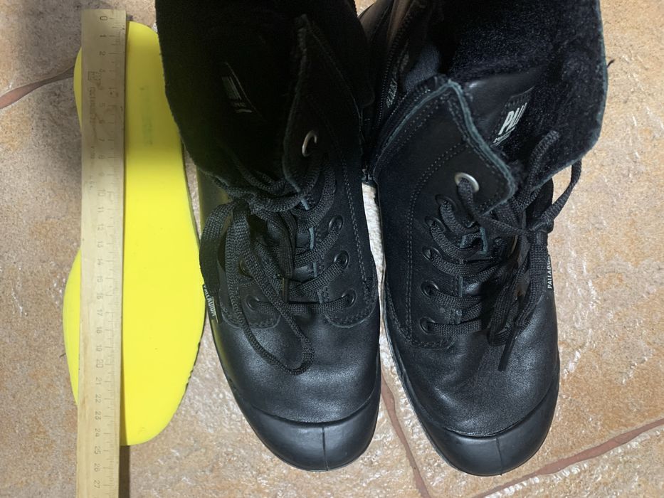 Palladium шкіряні кеди на цигейці