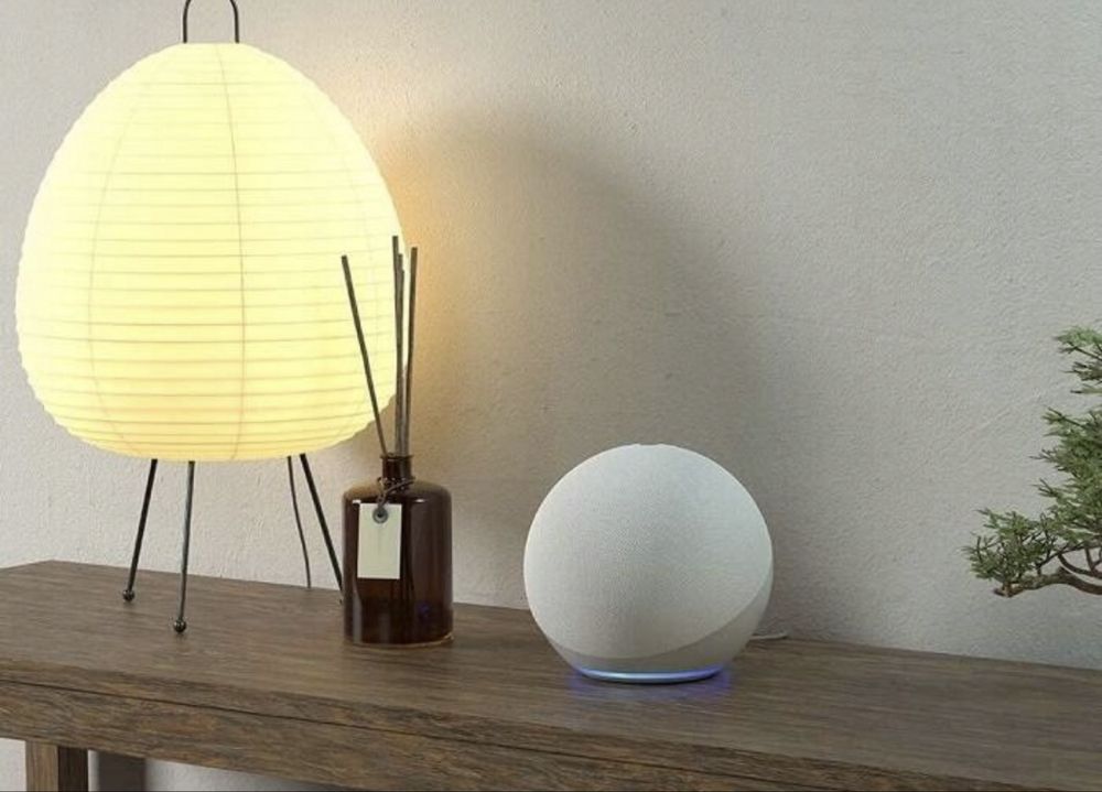 Glosnik przenosny Alexa echo dot  niebieski inteligentny dom
