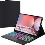 ROOFEI etui klawiatura touchpad Samsung Galaxy Tab S9 FE+ S10+ 12,4''