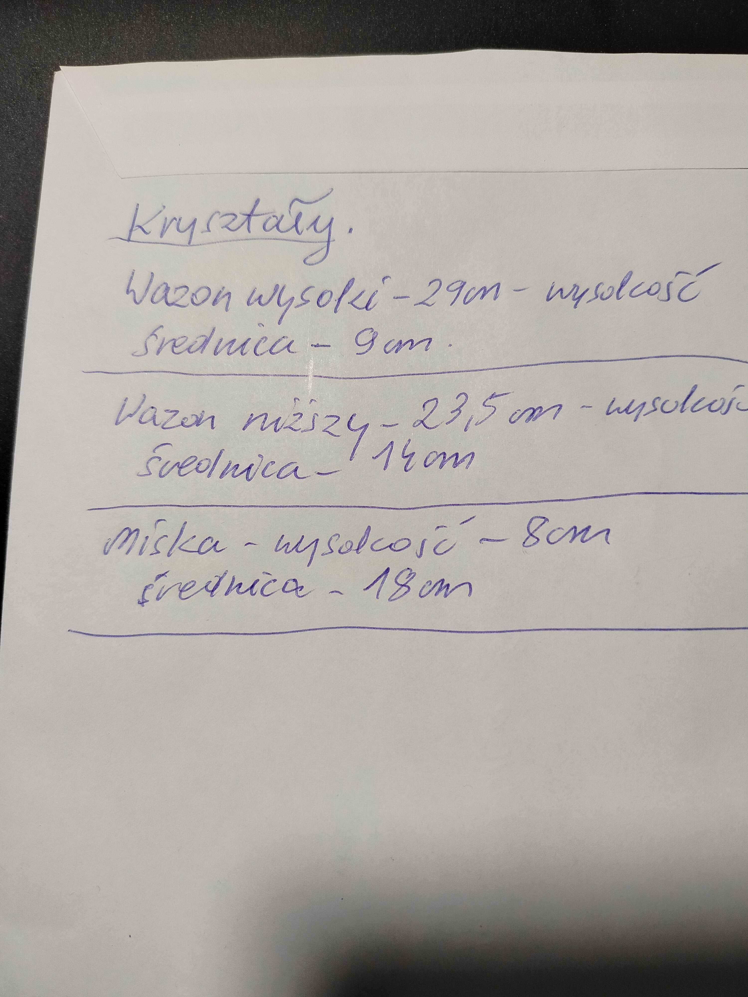 Kryształy PRL stan idealny bez jakichkolwiek uszkodzeń