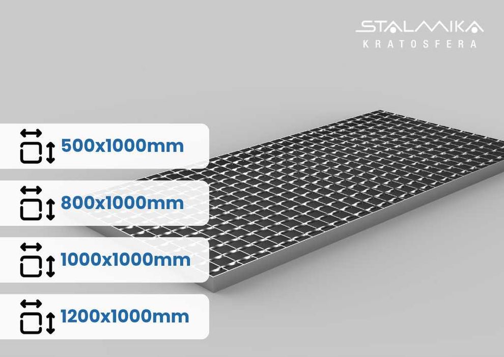 Krata pomostowa, WEMA, ocynkowana, 500x1000 mm (50x100 cm) i INNE