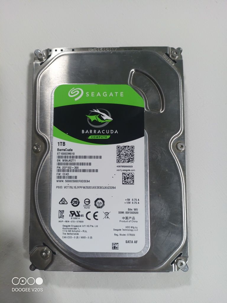 Жорсткий диск Seagate BarraCuda Compute 1ТБ 3.5" SATAIII