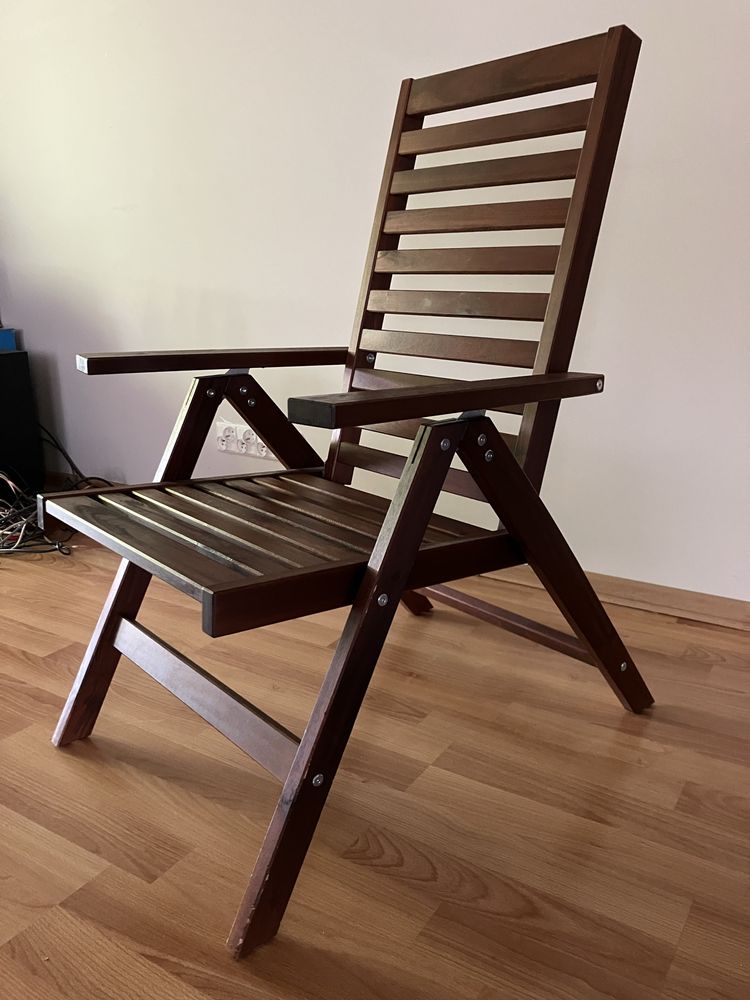 Krzesło drewniane ikea nammaro wraz z poduszka