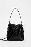 ZARA MINI TOREBKA TYPU WOREK 6355/410 torba hit na magnes czarna worek