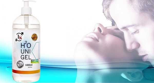 H2O UNI Lubrykant na bazie wody AQUA GEL 1000ml NIE PLAMI żel intymny