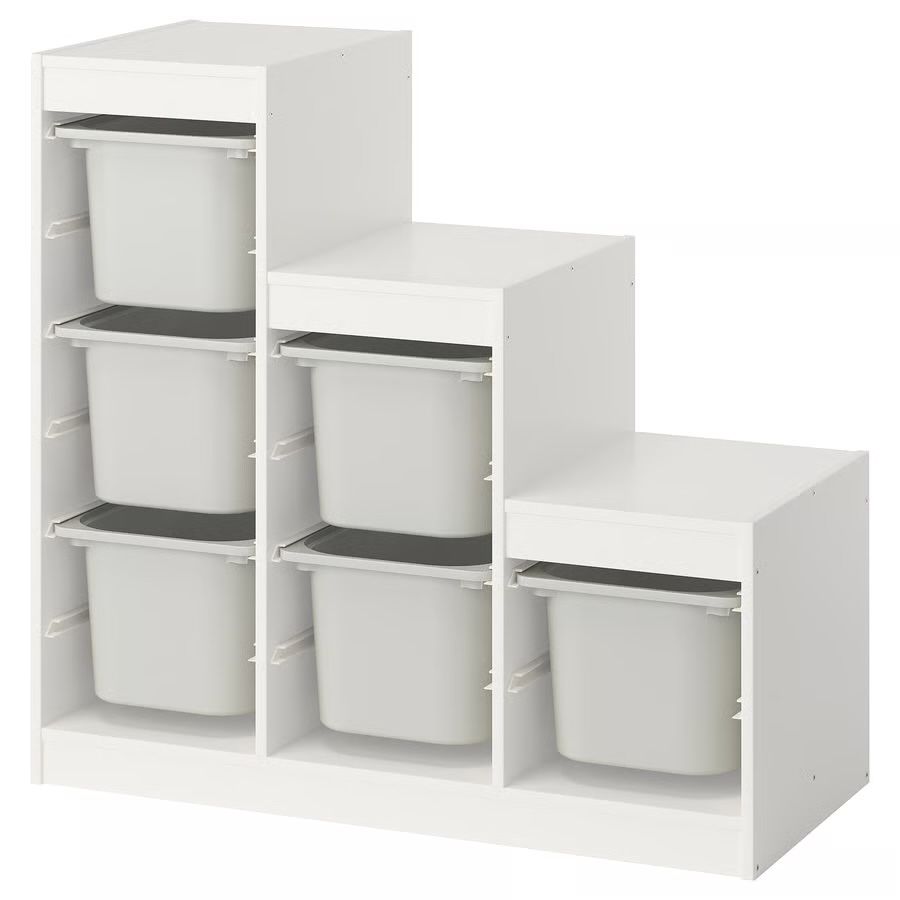Regal z pojemnikami ikea