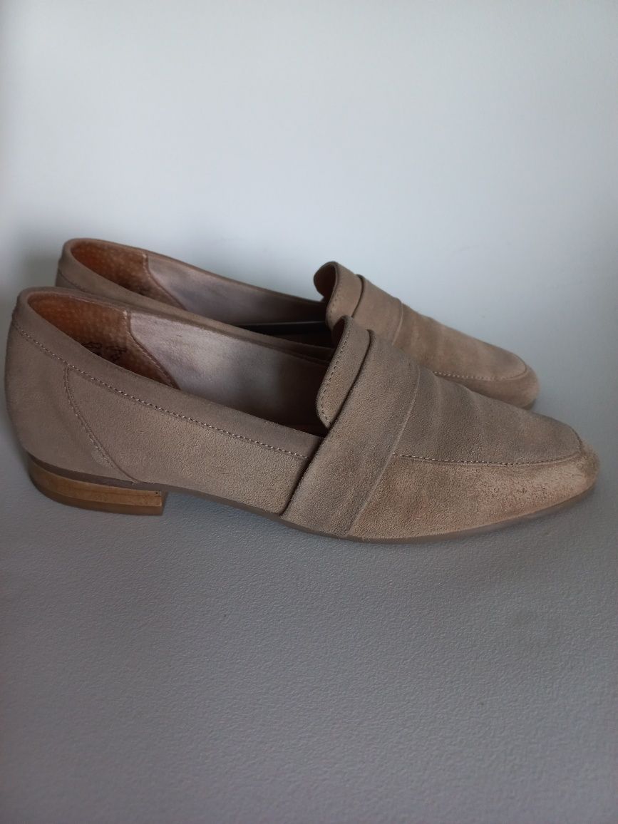 Ryłko mokasyny loafersy półbuty skóra naturalna rozmiar 37,5