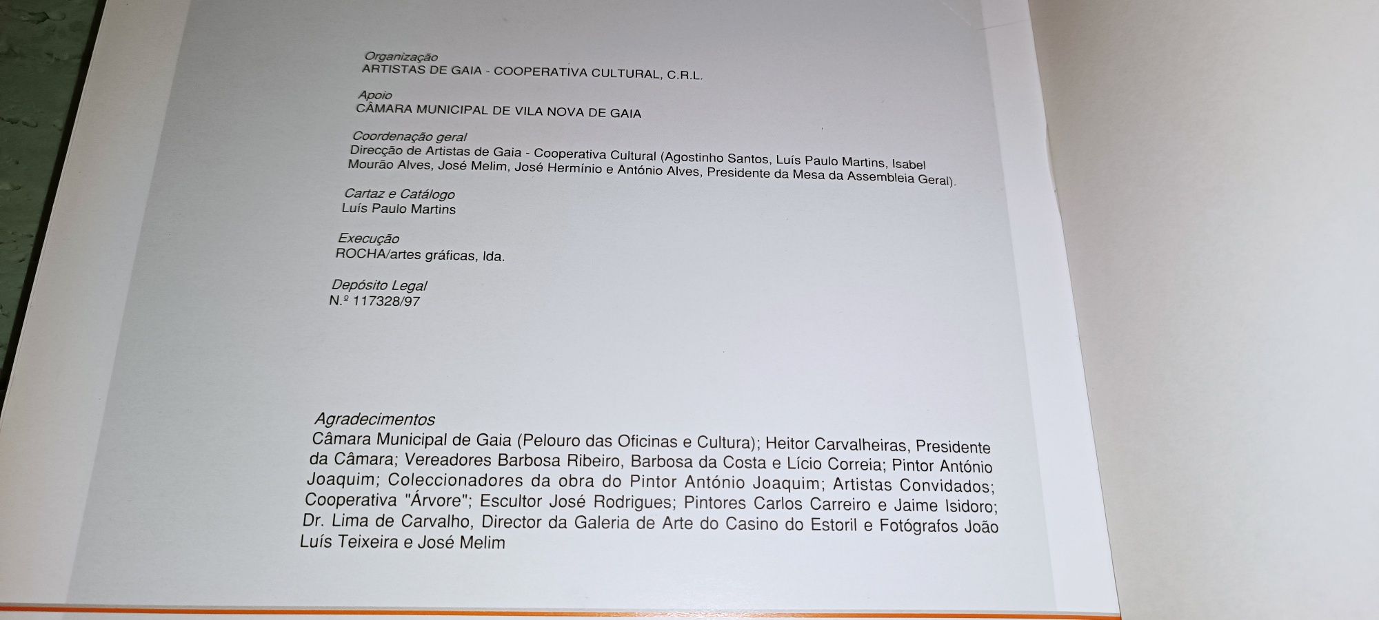 Livro prémio nacional de pintura António Joaquim