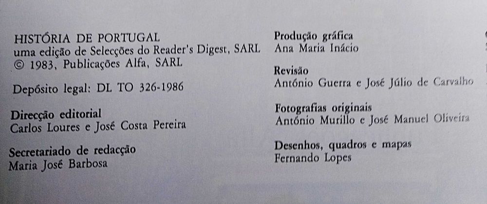 "História de Portugal" e "Descobrimentos Portugueses", ed. Alfa