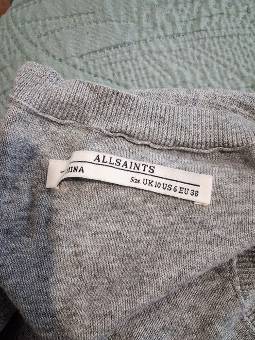 Allsaints szara tunika damska M
