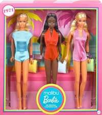 Malibu Barbie reprodukcja zestaw 3 kolekcjonerska PJ Christie