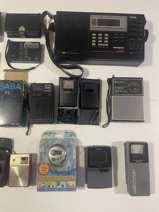 Rádios de bolso e TV’s vintage, SONY, SANYO, SABA, PHILIPS, CASIO