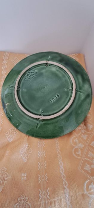 Prato em cerâmica decorativo de pendurar Antigo,  Lica numerado