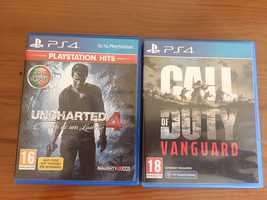 Jogos ps4 Call of Duty e Uncharted