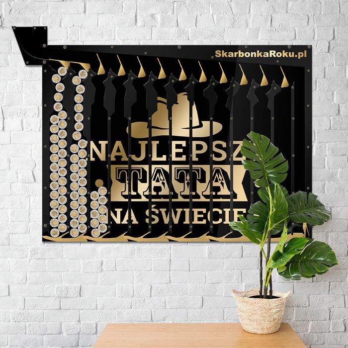 Skarbonka ścienna dzień Ojca Prezent dla Taty Fajny pomysł