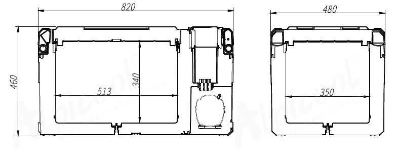 Компресорний автохолодильник Alpicool E60 на 60 літрів