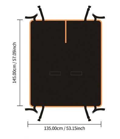 Pokrowiec dla psa na tylne siedzenie samochodowe;