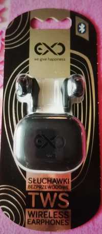Bezprzewodowe słuchawki douszne z mikrofonem eXc COOL czarne