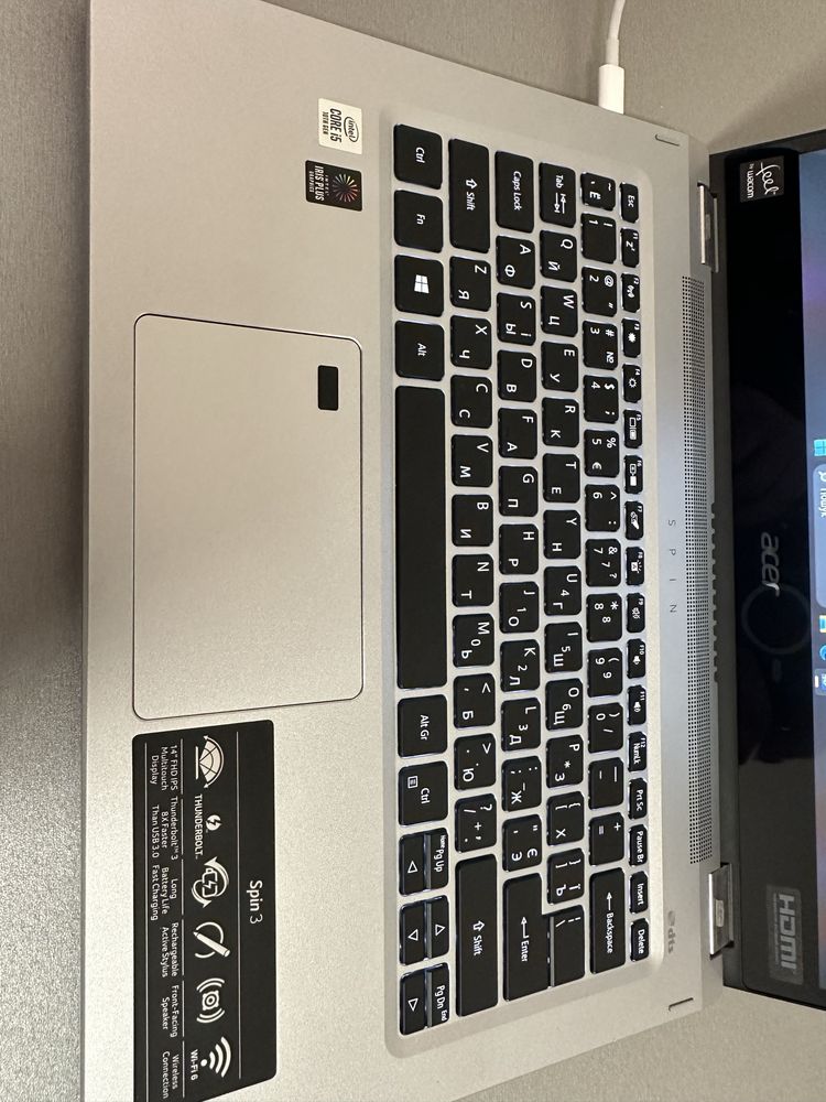 Ноутбук Acer Spin 3 SP314-54N-50W3 Silver (NX.HQ7AA.001)
